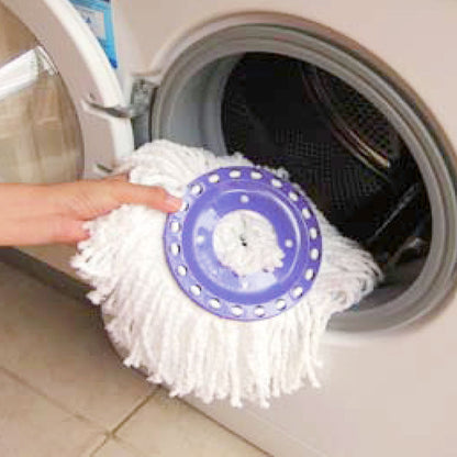 White Magic Spin Mop Microfibre Mop Head [ 40 cm in diameter , Made from 8000 strands of microfibre , Made in Taiwan ]