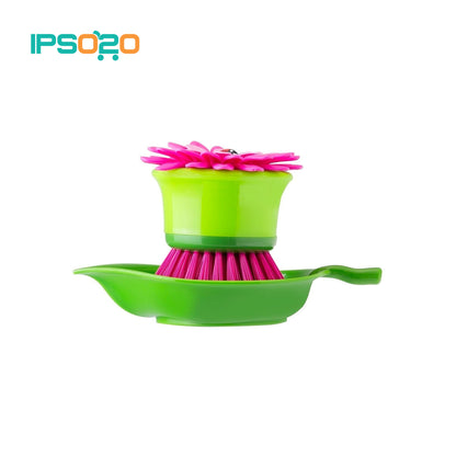 VIGAR Flower Power Palm Dish Brush with Holder