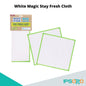 White Magic Stay Fresh Cloth - Natural / Sustainable / Soft / Long Lasting / Compostable / Pack of 2