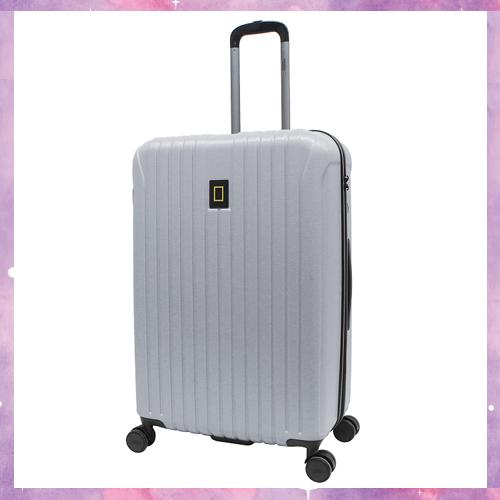 National Geographic Track Trolley M [ABS Hardcase Luggage/Suitcase, Aluminum trolley system with push button, TSA lock, Four double spinner wheels]