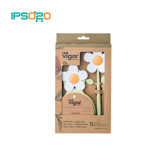 VIGAR Florganic Pen with Magnet + Notebook with Suction Set