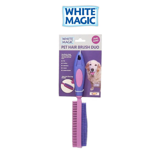 WHITE MAGIC Pet Hair Brush Duo
