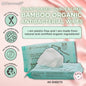 CLOVERSOFT Plant-Based Unbleached Bamboo 99.9% Antibacterial Organic Wet Wipes 40 Sheets