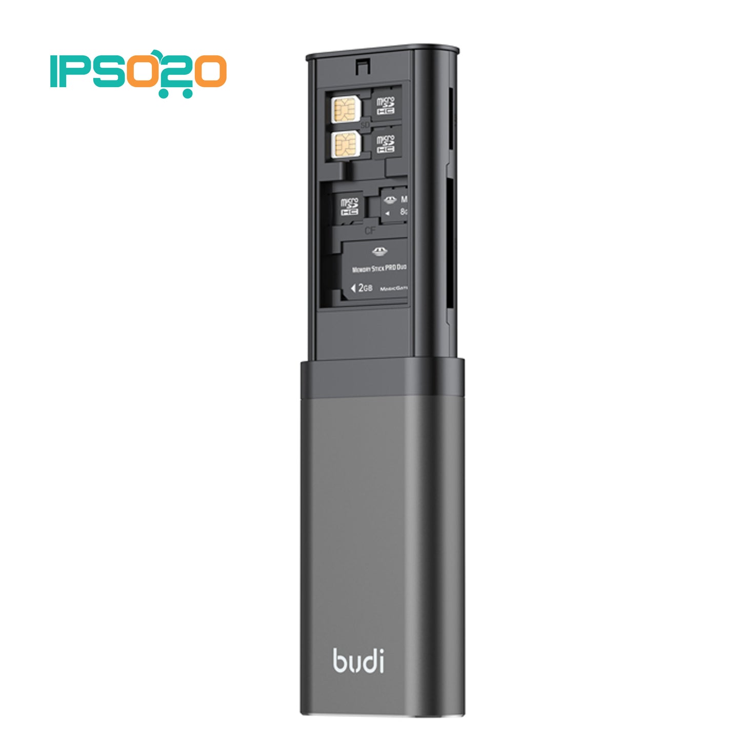 BUDI 3.0 Fast 5in1 Card Reader with Card Storage Box