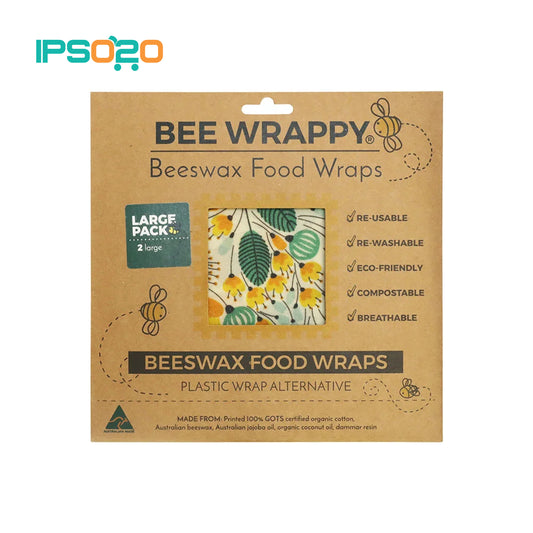 White Magic Bee Wrappy Food Wraps 2 Pack Large