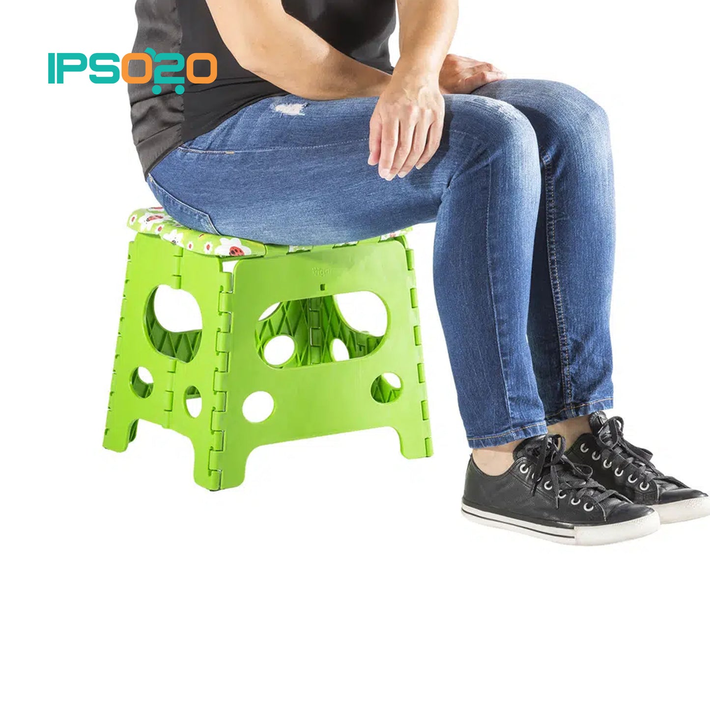 VIGAR Compact Ladybug On Top Foldable Stool - 32cm