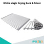 White Magic Dish Drying Rack & Trivet