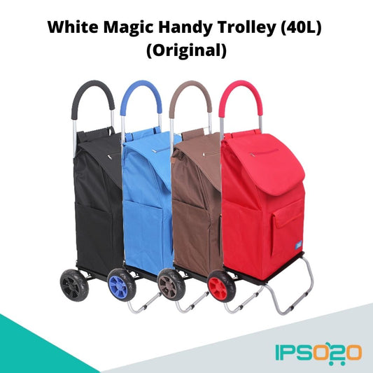 White Magic Handy Trolley Original two wheels 40L [stainless steel dolly , detachable bag]