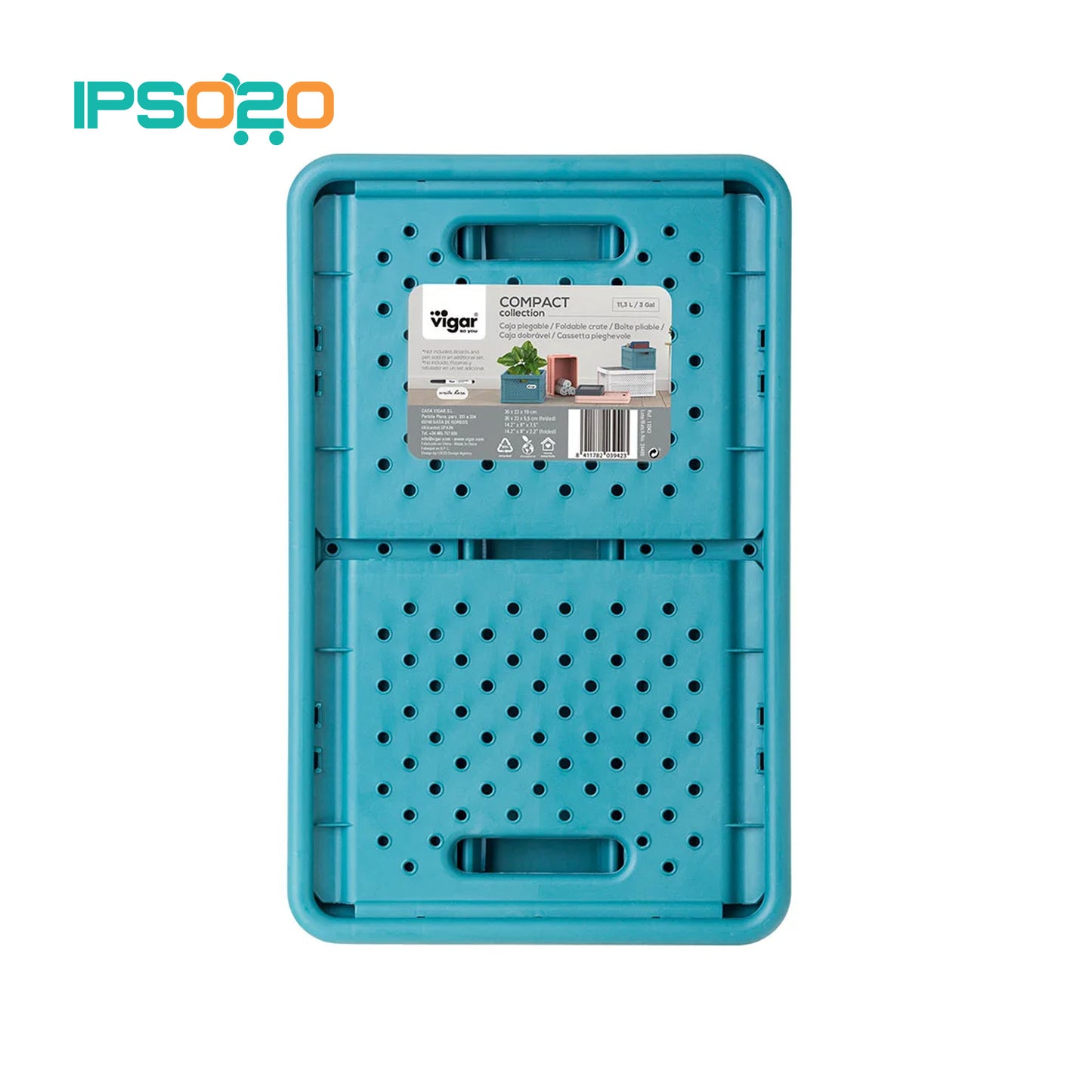 VIGAR Compact Foldable Crate - 11.3L