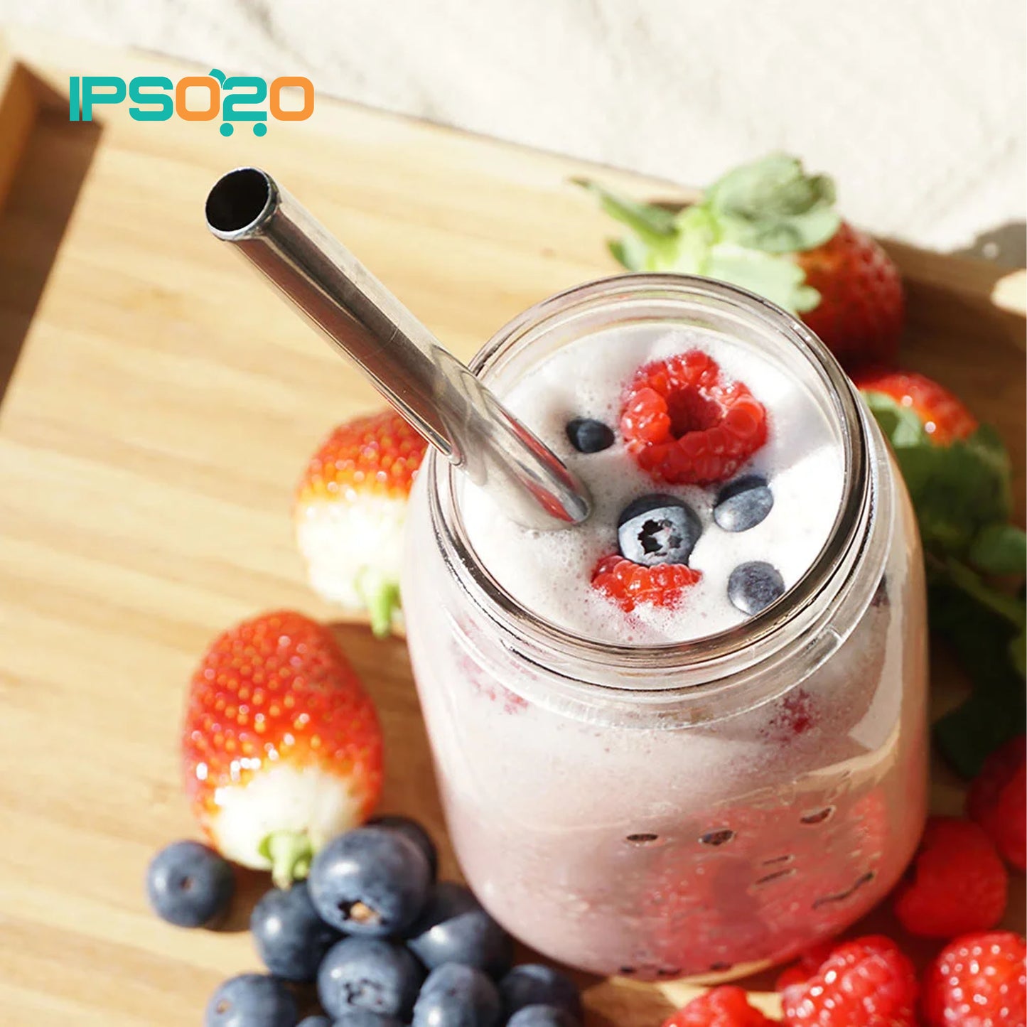 Eco Basics Stainless Steel Straw & Cleaner