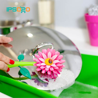 VIGAR Flower Power Dish Brush with Vase