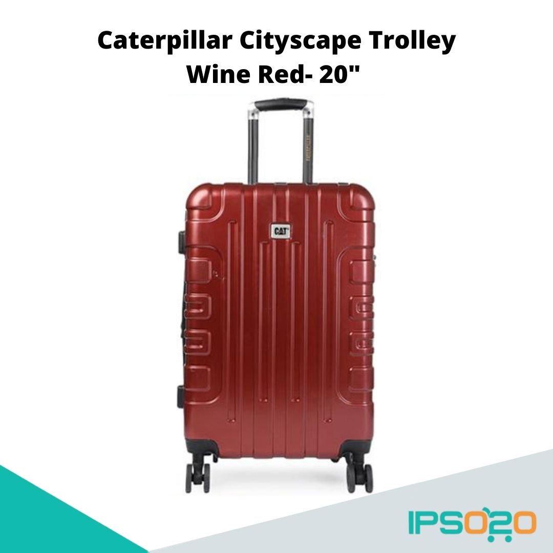 Caterpillar Cityscape 20" Trolley [Luggage/Suitcase, Silent glide 8 wheel spinner system, TSA lock, Zipper pocket inside main compartment]