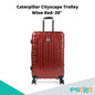 Caterpillar Cityscape 20" Trolley [Luggage/Suitcase, Silent glide 8 wheel spinner system, TSA lock, Zipper pocket inside main compartment]