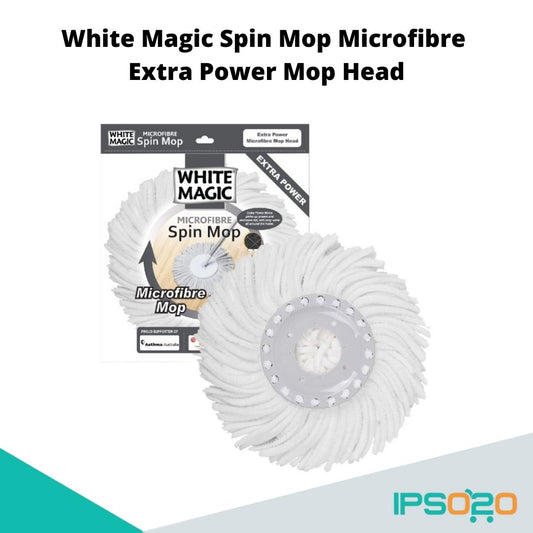 White Magic Spin Mop Microfibre Extra Power Mop Head [ Made in Taiwan ]