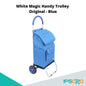White Magic Handy Trolley Original two wheels 40L [stainless steel dolly , detachable bag]