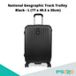 National Geographic Track Trolley L [ABS Hardcase Luggage/Suitcase, Aluminum trolley system with push button, TSA lock,Four double spinner wheels]