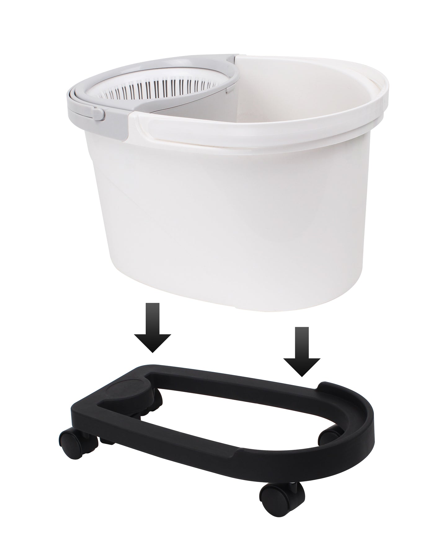 White Magic Spin Mop Trolley - [Wheel for Spin Mop / compatible with all White Magic Spin Mop]
