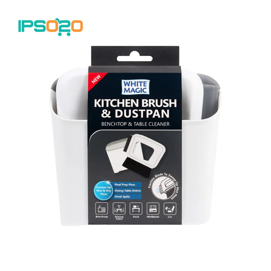 WHITE MAGIC Kitchen Brush & Dustpan