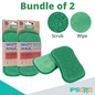 [ Bundle of 2 ] White Magic Dishwashing Sponge Washing Up Pad