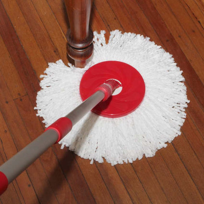 White Magic Spin Mop Microfibre Mop Head [ 40 cm in diameter , Made from 8000 strands of microfibre , Made in Taiwan ]