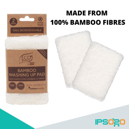 Eco Basics Bamboo Washing Up Pad - 2 Pack