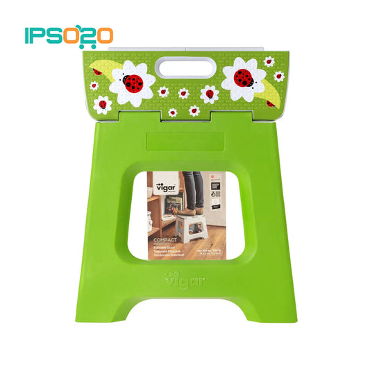 VIGAR Compact Ladybug On Top Foldable Stool - 32cm