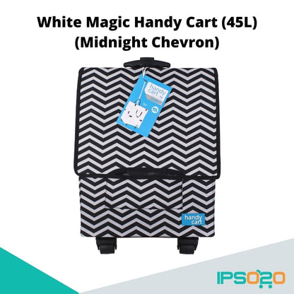 White Magic Handy Cart Jumbo (45L) - Chevron (4 Colors Available)
