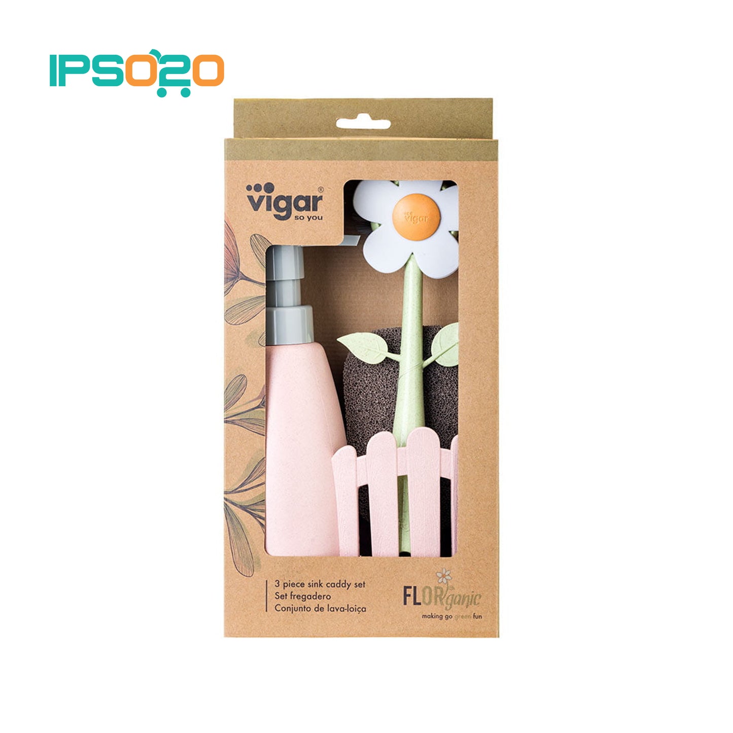 VIGAR Florganic Sink Caddy Set + Dispenser