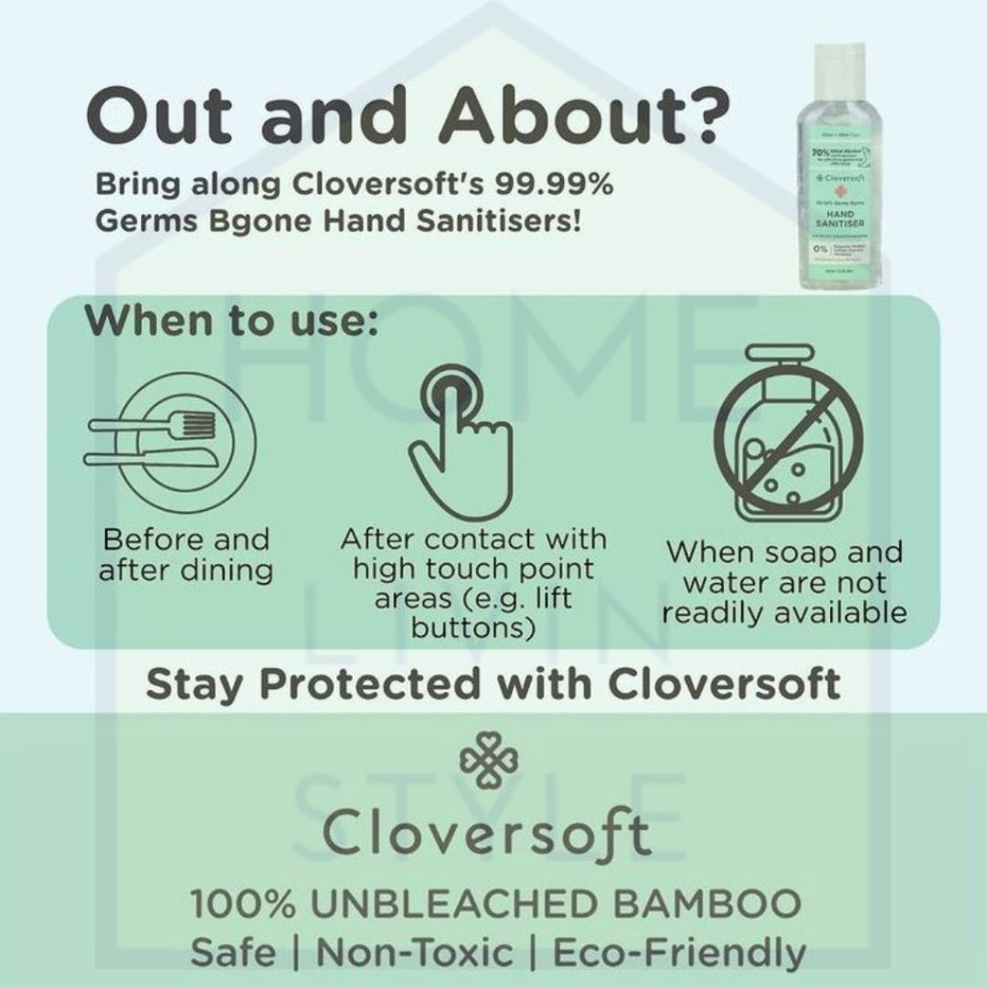 CLOVERSOFT 99.99% Antibacterial Hand Wash 60ml