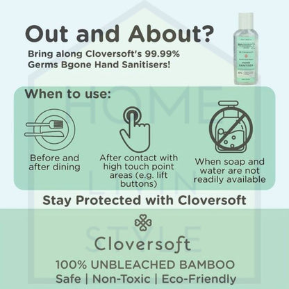CLOVERSOFT 99.99% Antibacterial Hand Wash 60ml