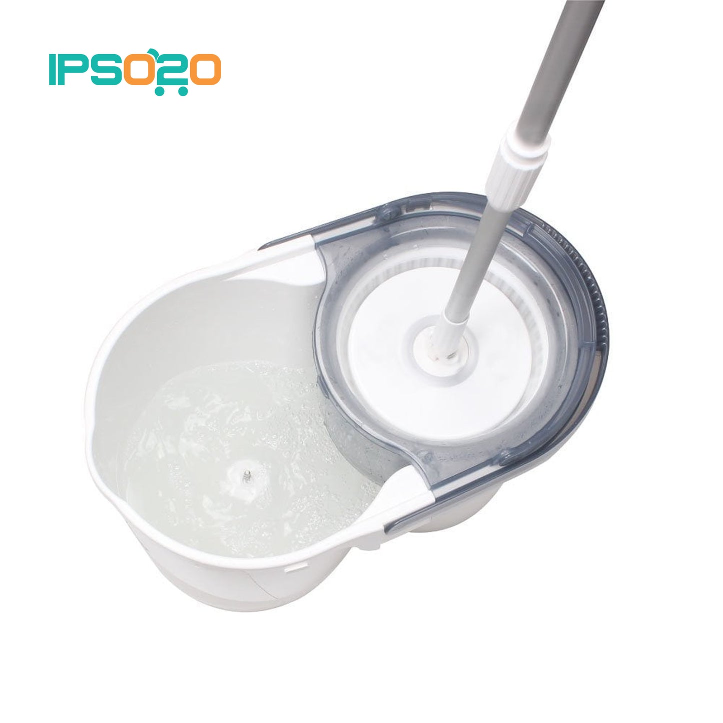 [New Model] White Magic TURBO Hand Press Spin Mop Set (with FREE 3 mop heads) / Dual Spin Model / 1 Year Bucket Warranty