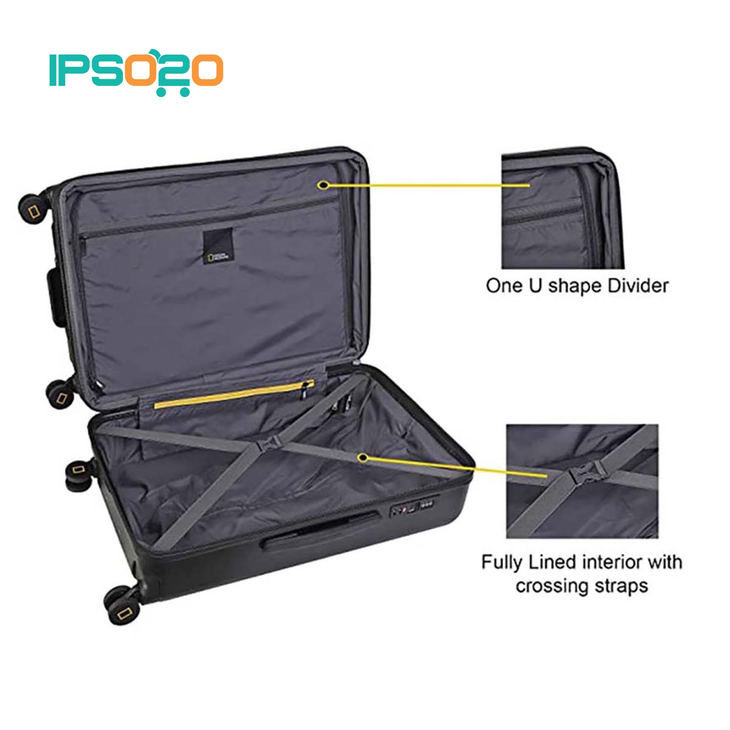 NATIONAL GEOGRAPHIC Cruise PC Hard Case Trolley Luggage 20" / 24" / 28"