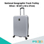 National Geographic Track Trolley M [ABS Hardcase Luggage/Suitcase, Aluminum trolley system with push button, TSA lock, Four double spinner wheels]