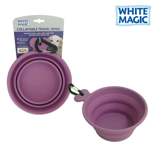 WHITE MAGIC Collapsible Travel Bowl