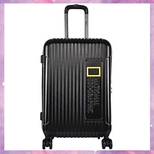 National  Geographic Canyon 24" Trolley [Luggage/Suitcase, Aluminum trolley system with push button, TSA Lock, Four double spinner wheels, Fully lined interior with straps and one U-shaped divider with zipped pocket, Expandable, Anti-theft zippers]
