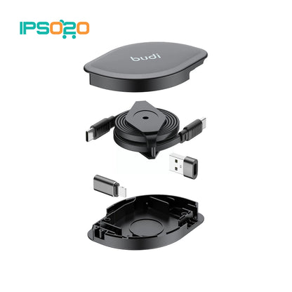 BUDI 4-in-1 Charge / Sync Cable PD 65W / 20W Retractable