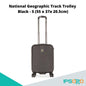 National Geographic Track Trolley S [ABS Hardcase Luggage/Suitcase, Aluminum trolley system with push button, TSA lock,Four double spinner wheels]