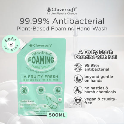 CLOVERSOFT Plant Based Bubbly Foaming Hand Wash 230ml + 30ml